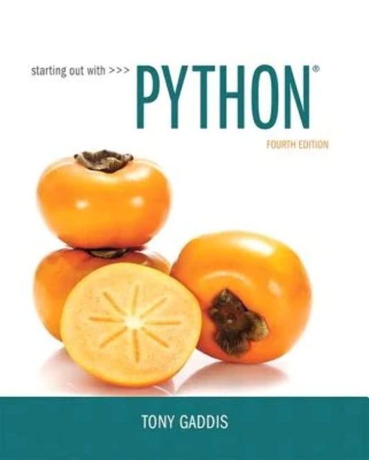 Starting Out with Python 4th Edition PDF